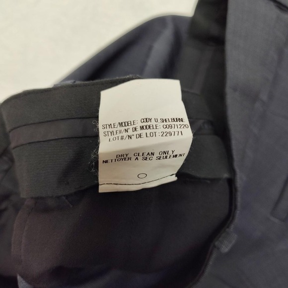 Theory Dress Pants Men 34x31 Gray Flat Lined Cody Shelburne Wool Slacks Trousers - Picture 10 of 14